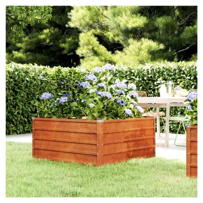 Produktbild von Garten Hochbeet Rostig 100x100x45cm Cortenstahl