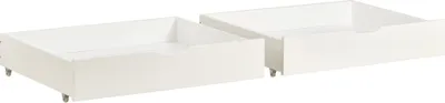 Produktbild von Schubladenbox Zwei Schubladen 93x66.5x20cm Stauraum unter dem Bett MDF Bodenrollen Stauraum im Schlafzimmer Bettschublade Schubladenset 2er/Set