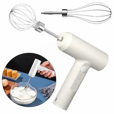 Immagine prodotto di Frullatori elettrici portatili, ricaricabili tramite USB, multifunzionali, ideali per frullare smoothie e montare il latte.