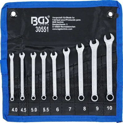 Immagine prodotto di BGS Set di chiavi combinate SW 4- 10 mm 9 pezzi - 30551