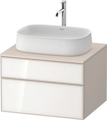 Image de Duravit Zencha Meuble sous-lavabo sur console, 650x550x442mm, 1 découpe au centre, ZE4820064830000
