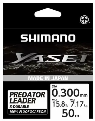 Zdjęcie produktu dla Shimano Fishing Yasei Predator Fluorocarbon Clear 0,30 mm 50 m 7,17 kg Żyłka