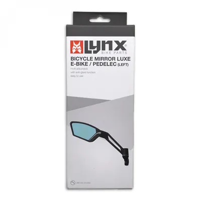 Zdjęcie produktu dla Lusterko rowerowe E-Bike Pedelec Lynx Luxe Left Szkło ochronne Blend