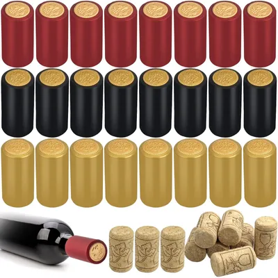 Image de Solidchoice - Coffret de 180 capsules en PVC rétractable pour bouteilles de vin
