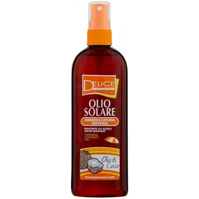 Produktbild von DELICE Sonnenöl Jojobaöl & Kokosöl Tanning Oil mit Vitamin E 150 ml