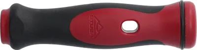 Produktbild von Rot-schwarzes 2K-Stemmeisenheft, Heftlänge 130mm, für STUBAI Profi Stechbeitel, rot-schwarzer Griff, Stecheisengriff