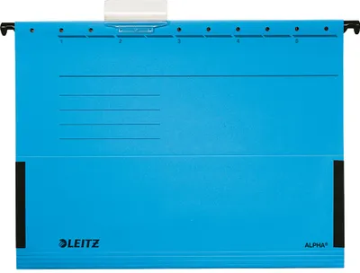 Image de Leitz pochette suspendue ALPHA 19860035 A4 carton bleu 25 pcs/paquet