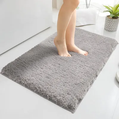 Immagine prodotto di Tappetino antiscivolo da bagno in microfibra, dimensioni 80x120 cm