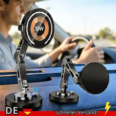 Produktbild von Magnet Handyhalterung Auto Kabellos Laden Schnell
