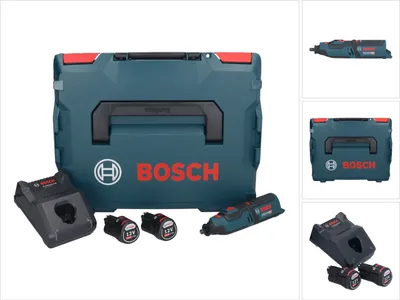 Obrázek produktu pro Akumulátorové rotační nářadí Bosch GRO 12V-35 Professional 12 V ( 06019C5001 ) + 2x akumulátor 2,0 Ah + nabíječka + L-Boxx