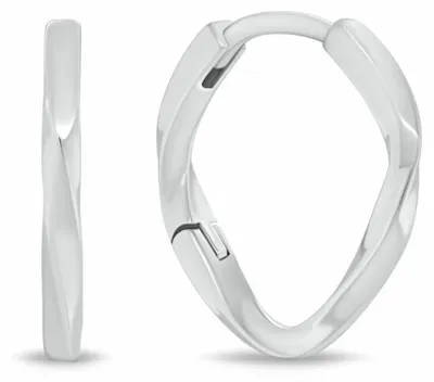 Immagine prodotto di Orecchini minimalisti in argento con design intrecciato EA1215W