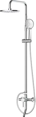 Produktbild von Avapax | Duschsystem Kseno - Silber - 126 Cm - Dreifunktionale Dusche - Edelstahl
