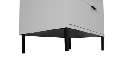 Produktbild von Möbelfuß >Clyde< (Set) in schwarzgrau aus Metall