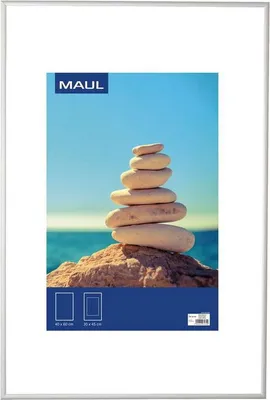 Produktbild von MAUL Bilderrahmen MAULdesign Aluminium 40 x 60 cm, ca. A2 silber