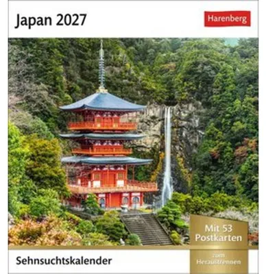 Produktbild von Japan Sehnsuchtskalender 2027 - Wochenkalender mit 53 Postkarten