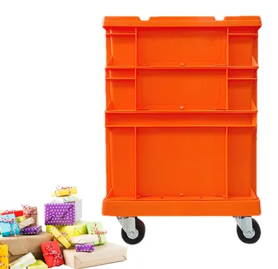 Imagen del producto de Caja de almacenamiento con ruedas en diseño industrial