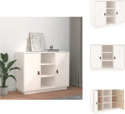 Produktbild von vidaXL Sideboard Weiß 100x40x75 cm Massivholz Kiefer - Sideboards