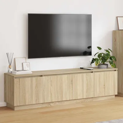 Obrázok produktu pre Maison Exclusive – TV skrinka, 180 x 38 x 49 cm, drevotrieska, Imitácia dub Sonoma