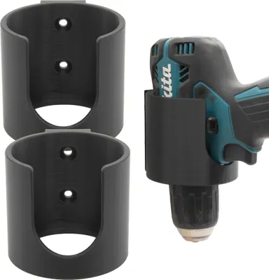 Produktbild von 2x Wandhalter Akkuschrauber für Bosch Makita Einhell Milwaukee Parkside Universal Akku