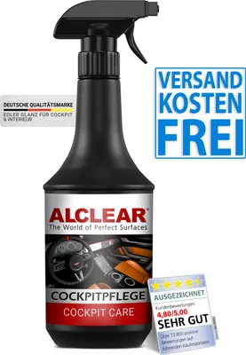 Produktbild von ALCLEAR 721CP Auto Cockpitpflege, seidenglanz, für Kunststoffe innen, 1.000ml