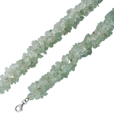 Produktbild von Aquamarin Kette wasserblaue Edelsteine 600ct Silber 925 45