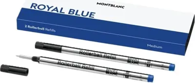 Produktbild von Montblanc 128233, Blau, Medium, Schwarz, Blau, Stahl, 2 Stück(e)