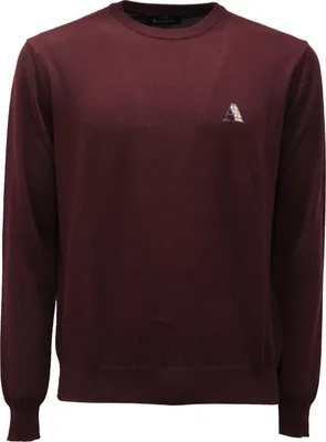 Productafbeelding van 5320AF heren trui AQUASCUTUM, bordeaux, wollen trui voor heren