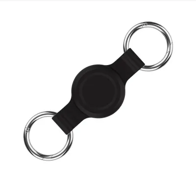 Obrázok produktu pre INF Silikónové ochranné puzdro pre sledovač zvierat Apple AirTag čierna