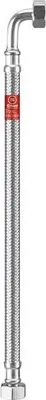 Immagine prodotto di Tubo flessibile in acciaio inox Tubo corazzato 80cm IG 1/2" x IG 1/2" curva
