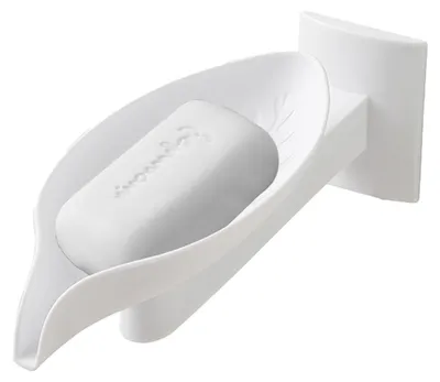 Imagen del producto de Dispensador de jabón de montaje en pared para baño, con bandeja de soporte