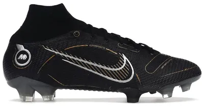 Produktbild von Nike Mercurial Superfly 8 FG Black Metallic Silver Gold - EU 47