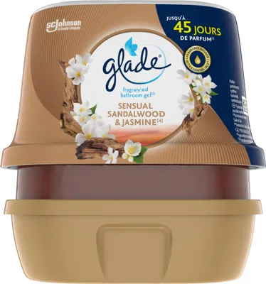 Image de Glade - Gel pour salle de bain - Bois de santal sensuel-Jasmin - 180 g - 1 pièce