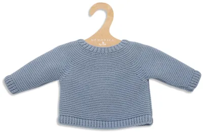 Produktbild von Asi Puppenkleidung warme Strickbluse hellblau Puppenoutfit