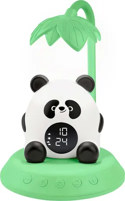 Produktbild von BigBen, Kinderwecker Panda LED Licht Musik Wecker Digitalanzeige, Grün