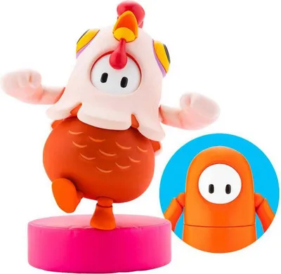 Productafbeelding van Kotobukiya Fall Guys Pack 01, Movie Star / Chicken Skin actiefiguur, 8 cm, KTOPP992