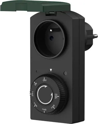 Produktbild von Zeitschaltuhr für Außenbereich, IP44, mit Dämmerungssensor, 1000 W, GAO, Weiß