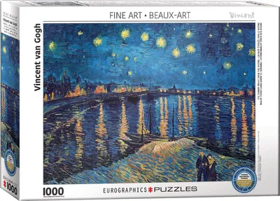 Zdjęcie produktu dla EUROGRAPHICS Puzzle Gwiaździsta noc nad Rodanem 1000 elementów