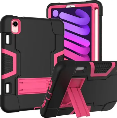 Productafbeelding van Tas voor iPad Mini 6 (8,3 inch) met standaard en houder voor stylus, zwart