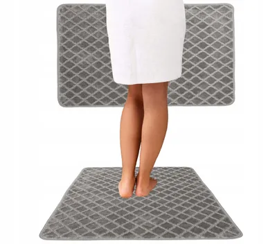 Zdjęcie produktu dla Antypoślizgowy dywanik łazienkowy 3D 80X120 CM - elegancja i bezpieczeństwo