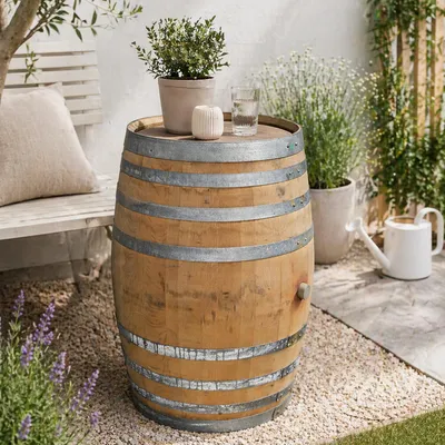 Produktbild von es Weinfass 300L kaufen – Eichenfass für Garten, Deko & Möbelbau