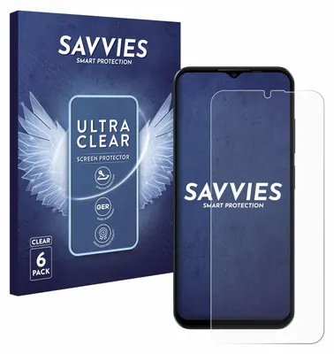 A product shot of a phone screen protector and its packaging.