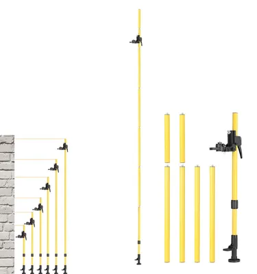 Produktbild von Verstellbarer Teleskop-Ständer – Stabil & Vielseitig, Max. 4 m Höhe, 1/4'' Gewindehalter für Laser-Niveau, Line-Leveling & DIY-Bauprojekte