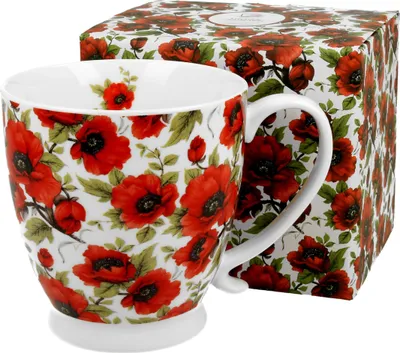 Produktbild von DUO FLORAL Jumbobecher 480 ml LINA mit Fuß, New Bone China Porzellan