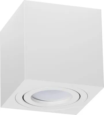 Produktbild von Flacher Decken Aufbauspot quadratisch verstellbar OH37L weiss Kobi GU10
