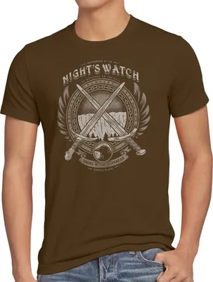 Produktbild von style3 Nachtwache Abzeichen Herren T-Shirt lied von eis und feuer