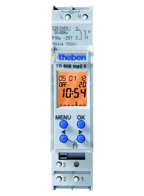 Produktbild von Theben Digitale Zeitschaltuhr mit Wochenprogram, 1 Kanal, 1TE, 1 Stk.