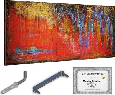 Zdjęcie produktu dla Monica Mirafiori I 100% MALOWANY RÊCZNIE I Obraz "Schweigen" 100x50cm | Obraz Malowany Recznie | Obraz Olejny | Obraz Nowoczesny