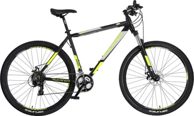 Immagine prodotto di Rucanor Hardtail Mountain Bike Lux 29 pollici 48 cm Uomo 21G Freno a disco meccanico Nero/Giallo