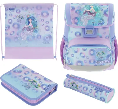 Produktbild von Schulranzen Loop Plus Polyesther 310x390x220mm Mystic Mermaid Packung mit 4 Stück