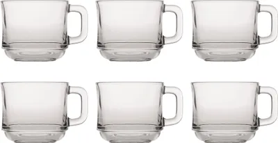 Immagine prodotto di Set di bicchieri da caffè e tè DURALEX, 6 pezzi, in vetro soda-calce (22 cl) - B-buono